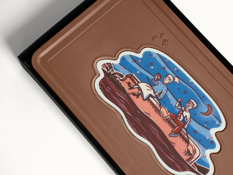 Giant 2lb. Engraved Combo Chocolate Bar with Luxury Custom Packaging view 7
