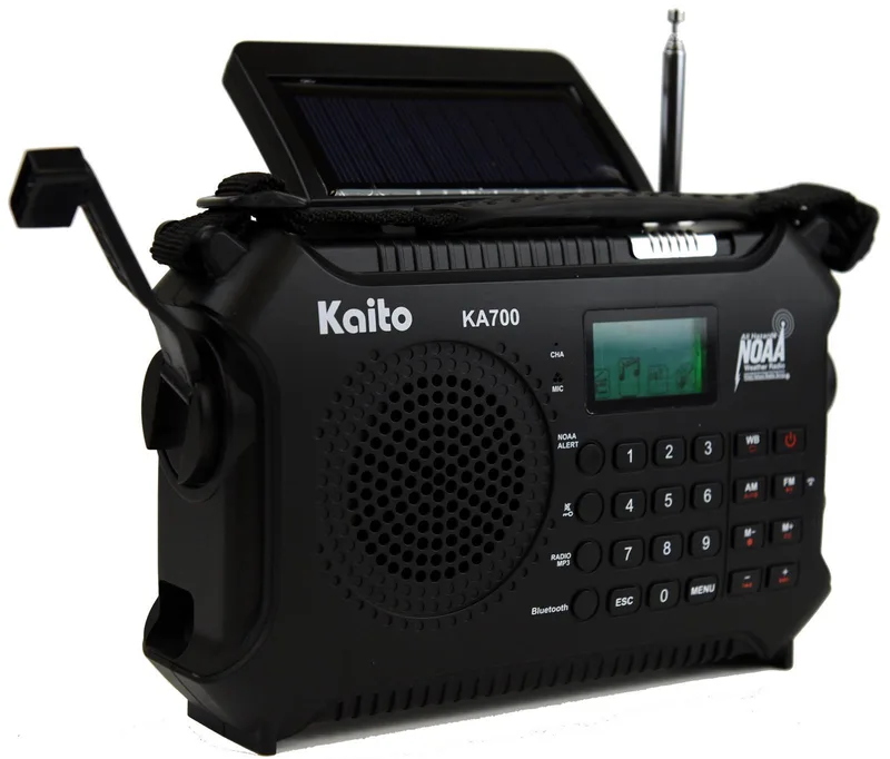 Kaito Emergency Radios & Wireless Mics Voyager Xl Digital Solar/Crank, Am/Fm/Wb/Sw, Noaa Alert Radio
