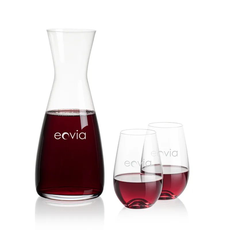 Carafe & 2 Stemless
