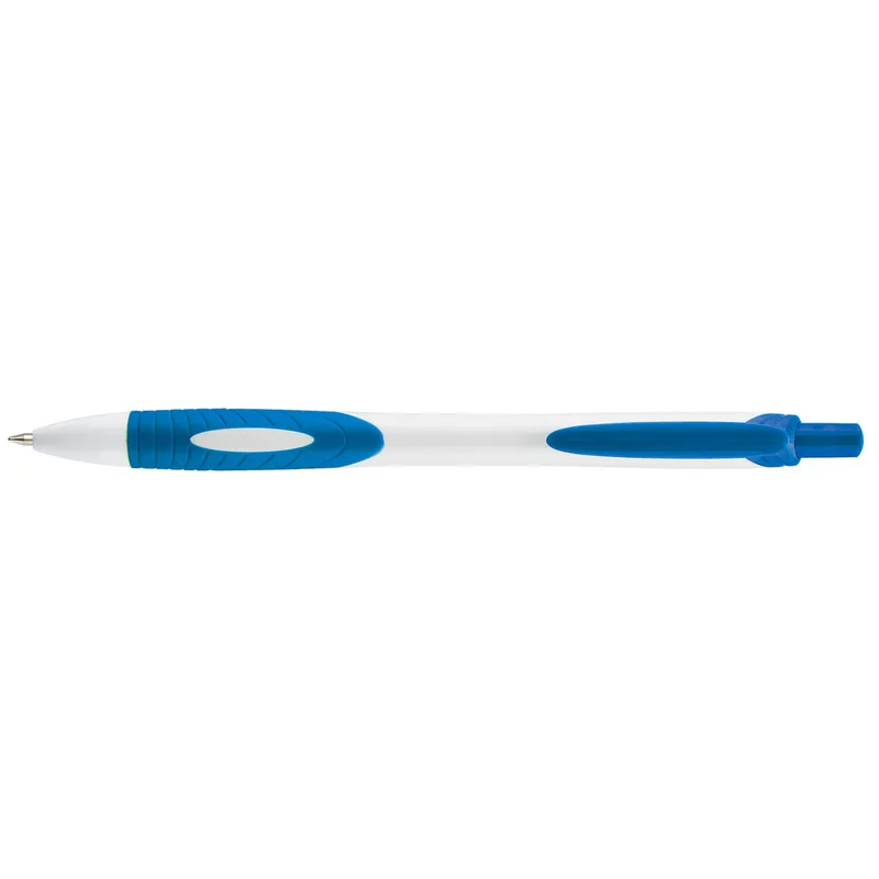 White/Blue Blank Front View