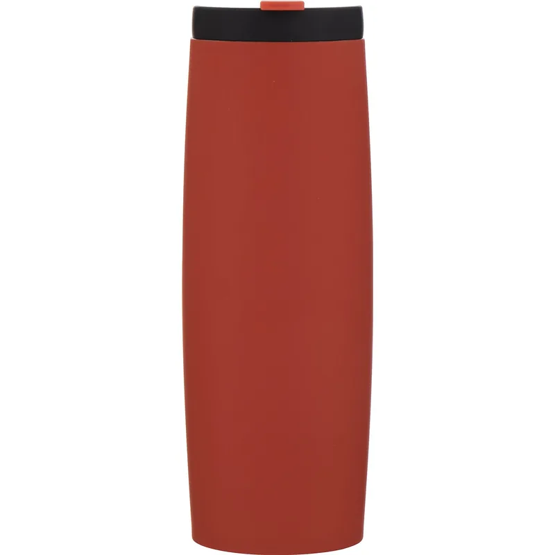 16.9 oz Cove Travel Tumbler (Matte Red) view 2