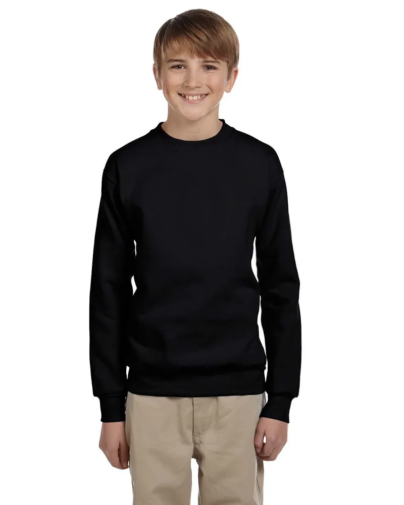 Hanes Printables Youth ComfortBlend® EcoSmart® Fleece Crew view 2
