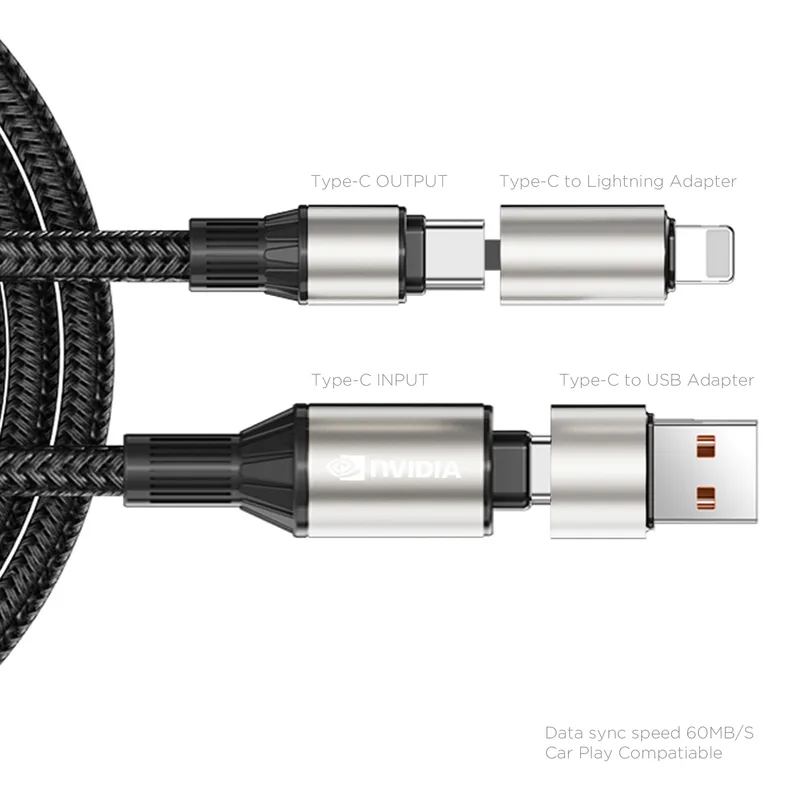 2x2 Rubik's Cable view 2