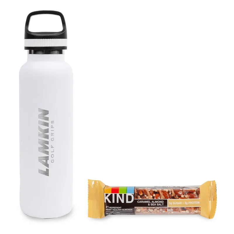 On the Go Sip n' Snack w/20 Oz. Stainless Steel Insulated Vacuum Bottle view 4