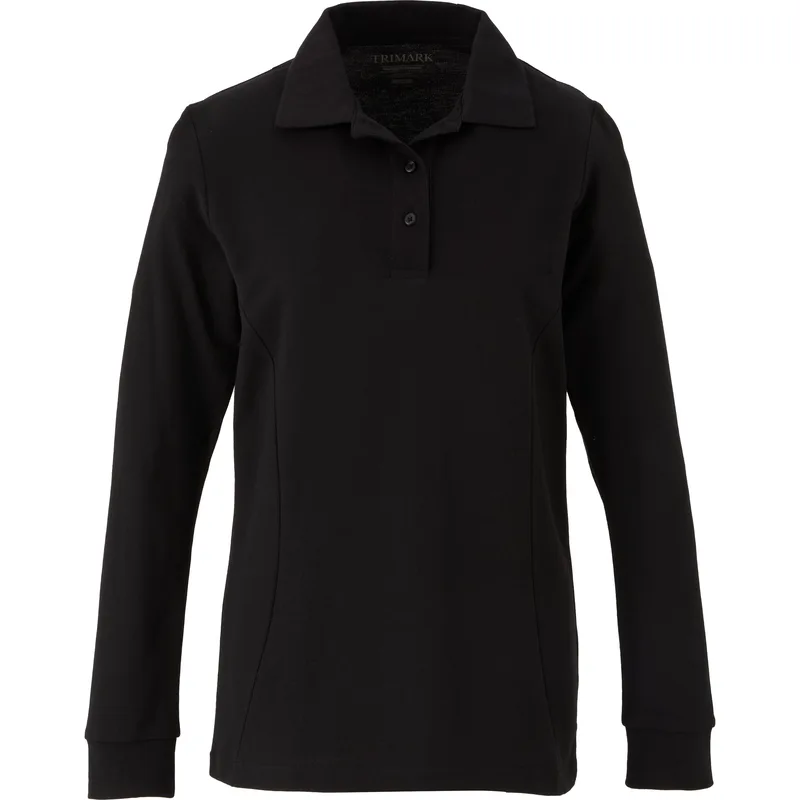 Women's PALO Long Sleeve 100% Cotton Pique Polo view 2