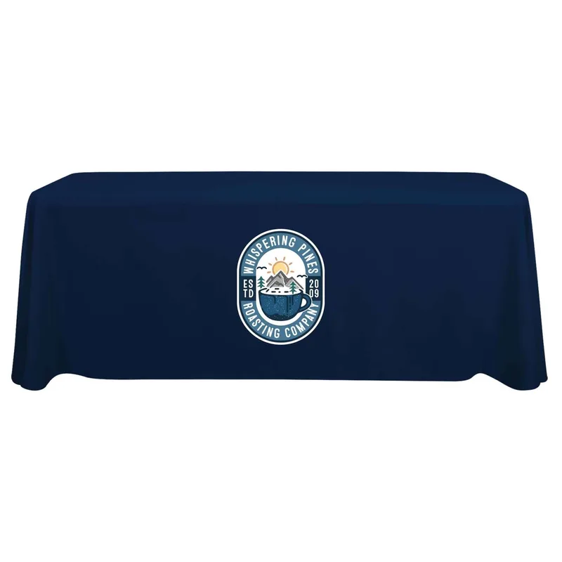 6' Stain Resistant Pro 3-Sided Throw Full-Color Imprint view 7