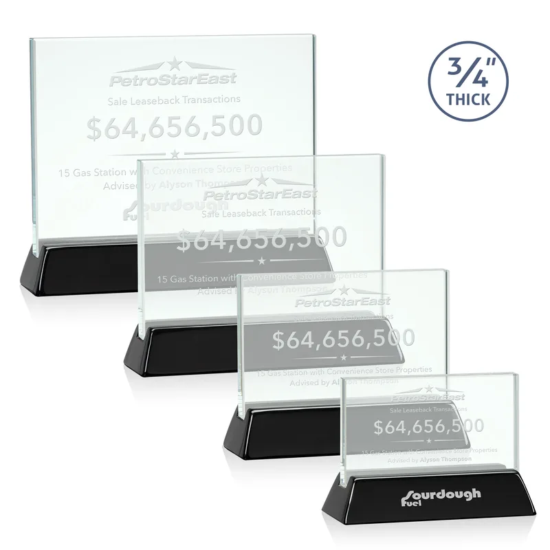 Deep Etch, Horizontal, Jade, Black