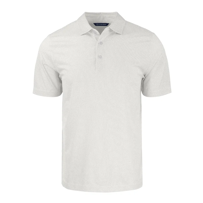 Cutter & Buck Pike Eco Symmetry Print Stretch Recycled Mens Polo view 6