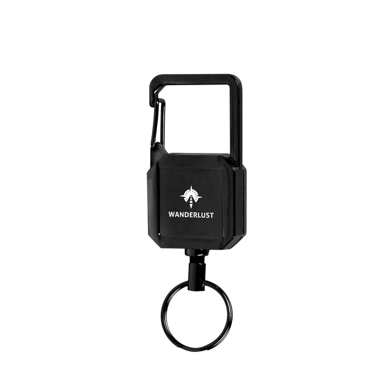 Badge Reel Keychain With Carabiner view 2