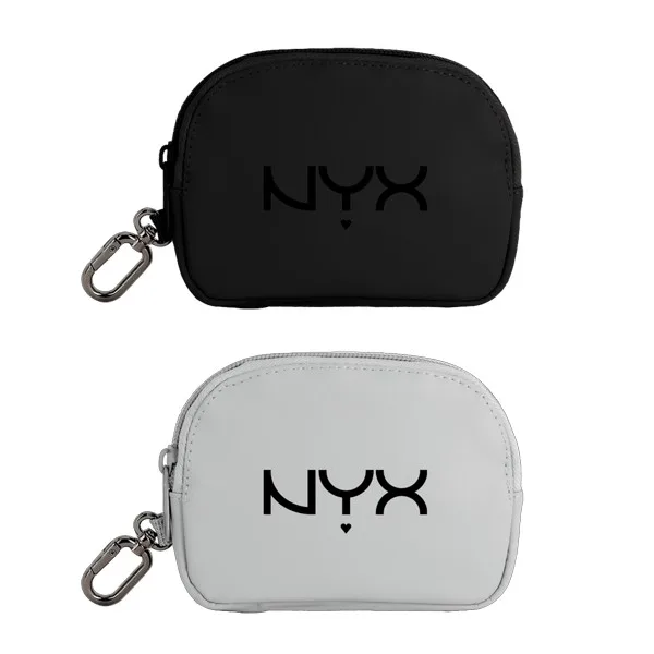 Branson Round Recycled PU Zip Pouch