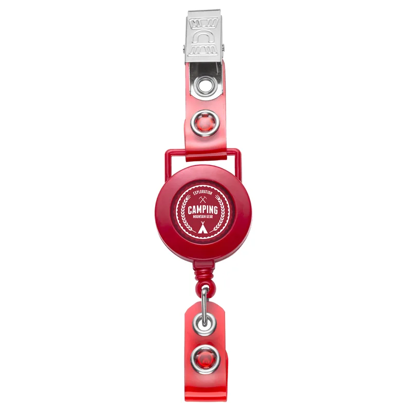 Round Hanger Retractable Badge Reel view 6