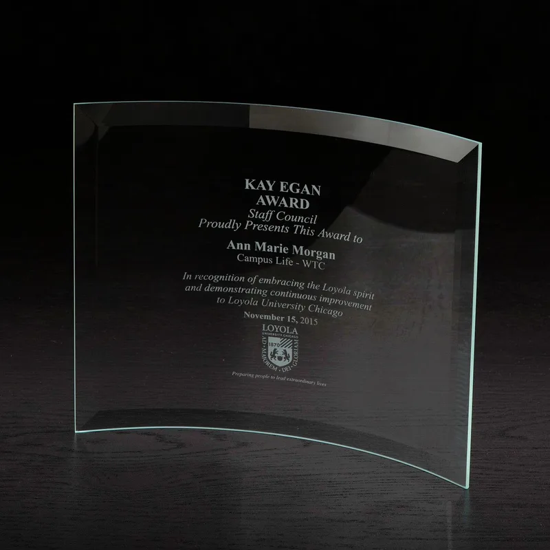 Crescent X-Large Glass Award view 2