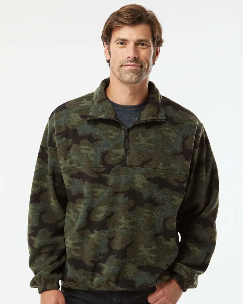 Burnside® Polar Fleece Quarter Zip Pullover view 2