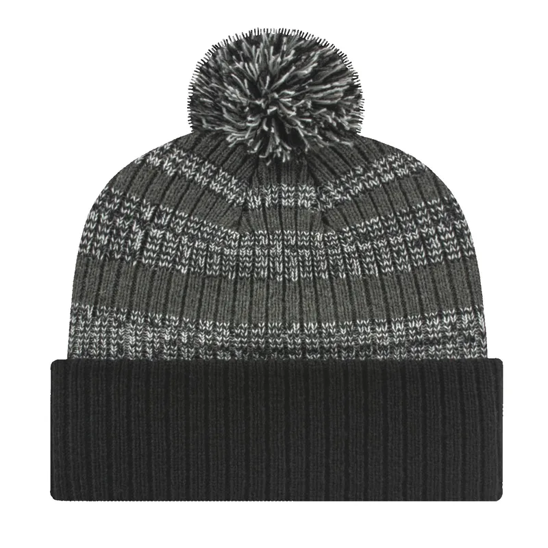 Heavy Ribbed Knit Cap With Cuff view 4