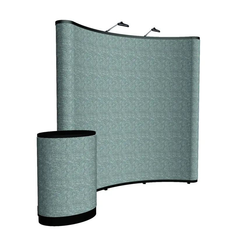 8' Curved Show 'N Rise Floor Display Kit (Fabric) view 7