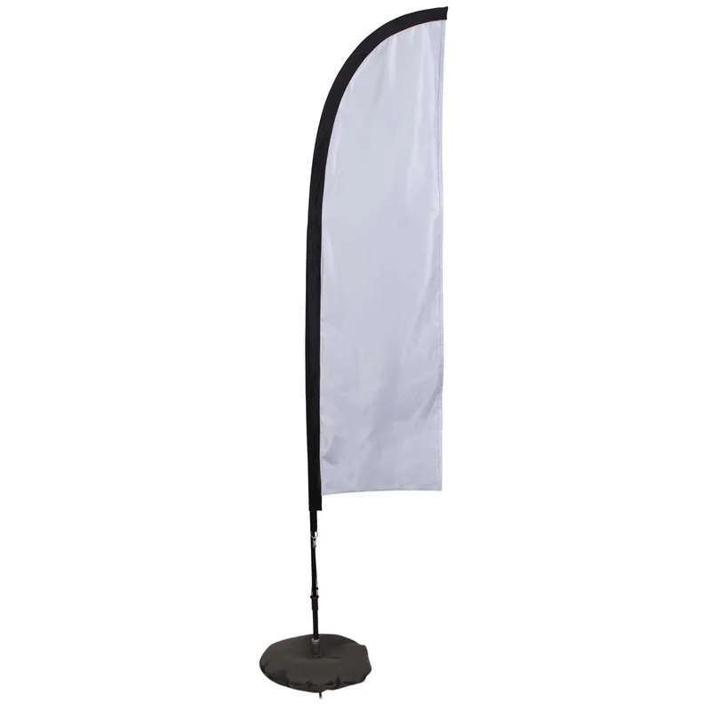 7' Elite Blade Nylon Sail Sign Flag, 1-Sided, Scissor Base view 2
