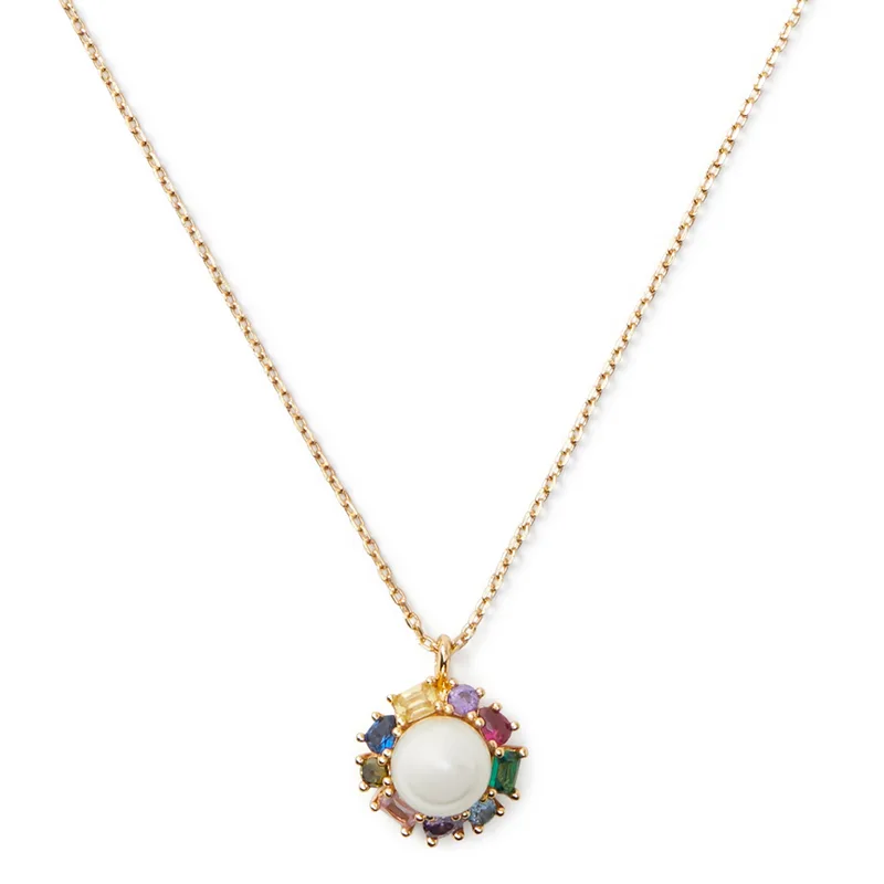 kate spade new york Candy Shop Pearl Halo Pendant - Multi