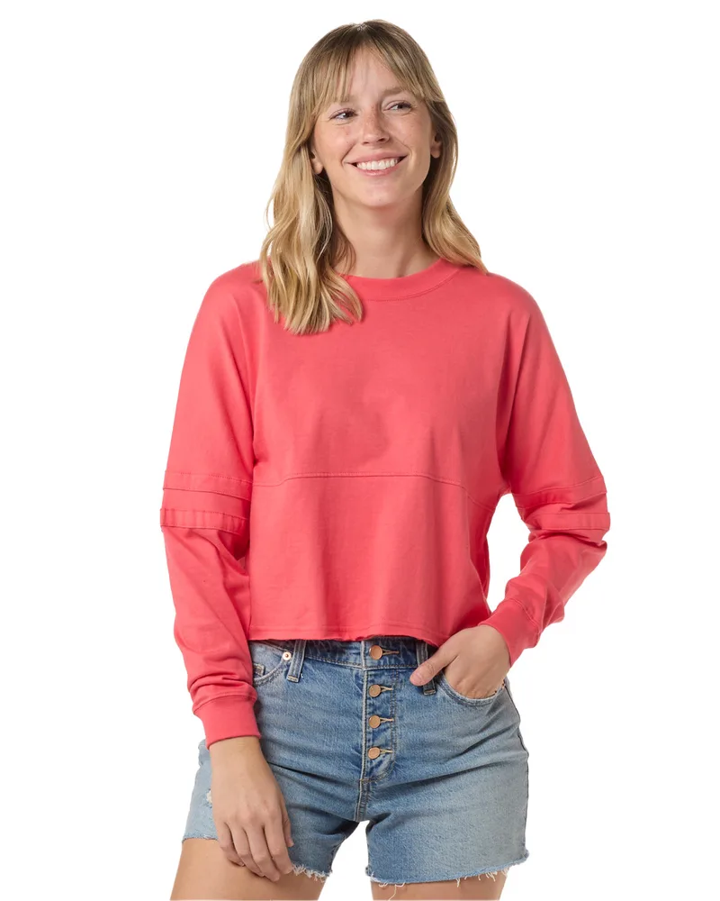 BOXERCRAFT Ladies' Cropped Retro Pom Pom Jersey Fleece view 7