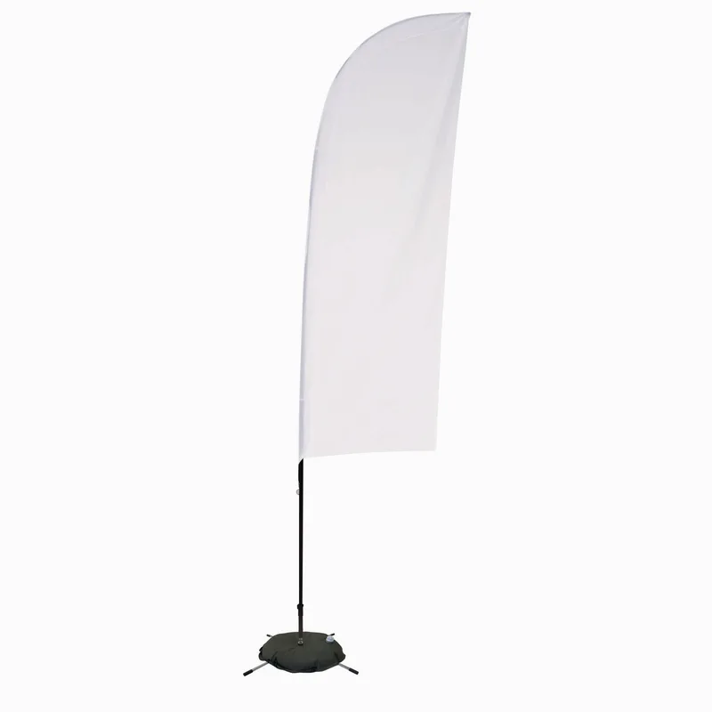 9' Streamline Blade Sail Sign Flag, 1-Sided, Scissor Base view 2