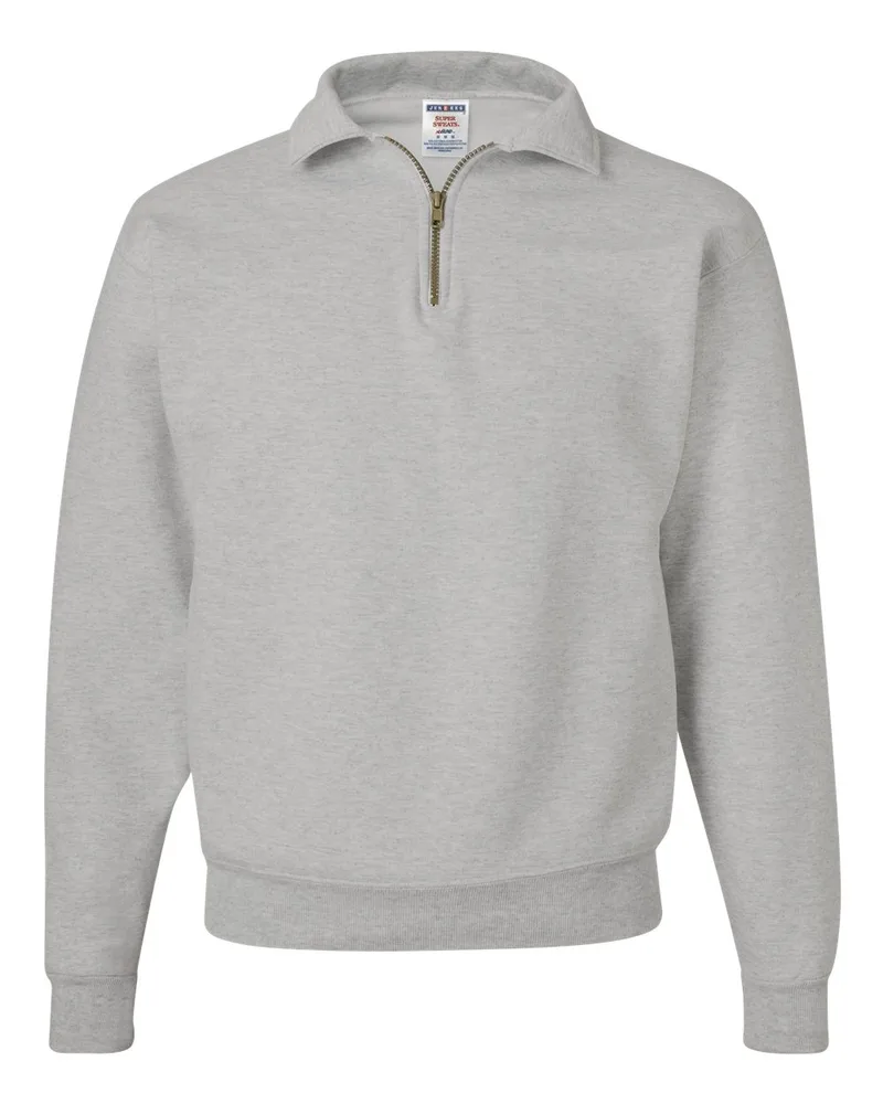 Jerzees® Super Sweats NuBlend® Quarter-Zip Cadet Collar Sweatshirt view 2