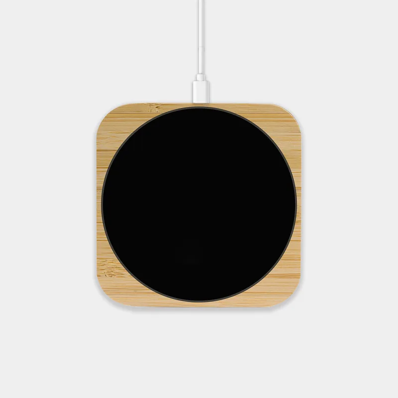 Aspen Qi - 15W Eco Bamboo Charger With LED Display view 2