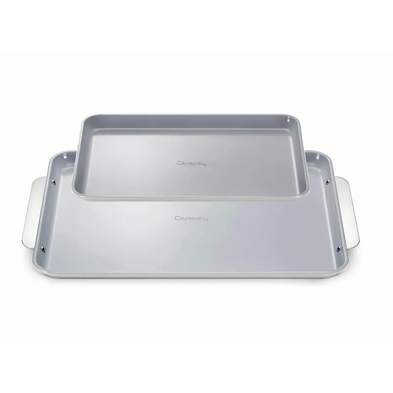 Caraway Nonstick Ceramic Baking Sheet Duo - Gray