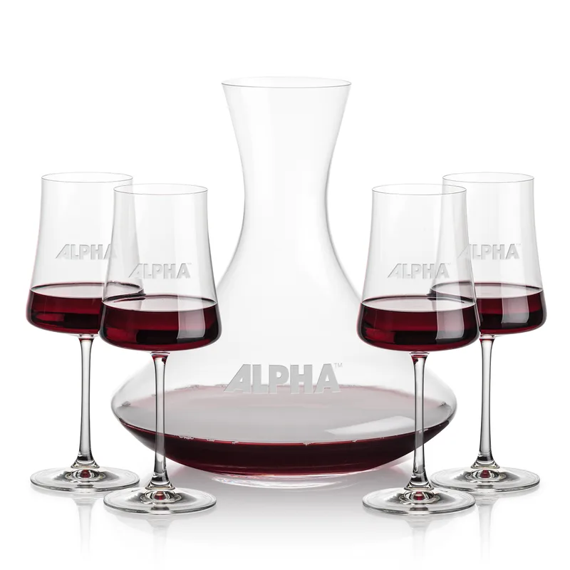 Carafe & 4 Wine