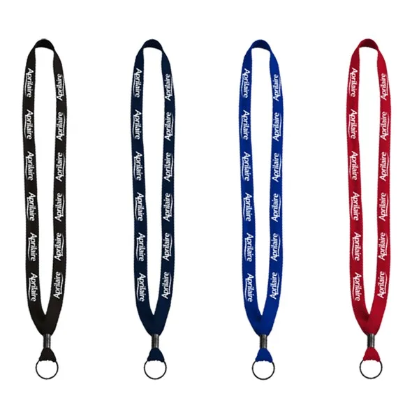 5/8" Polyester Shoelace Lanyard with Metal Crimp & Split-Ring view 2