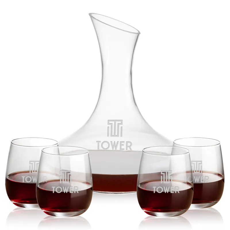 Carafe & 4 Stemless
