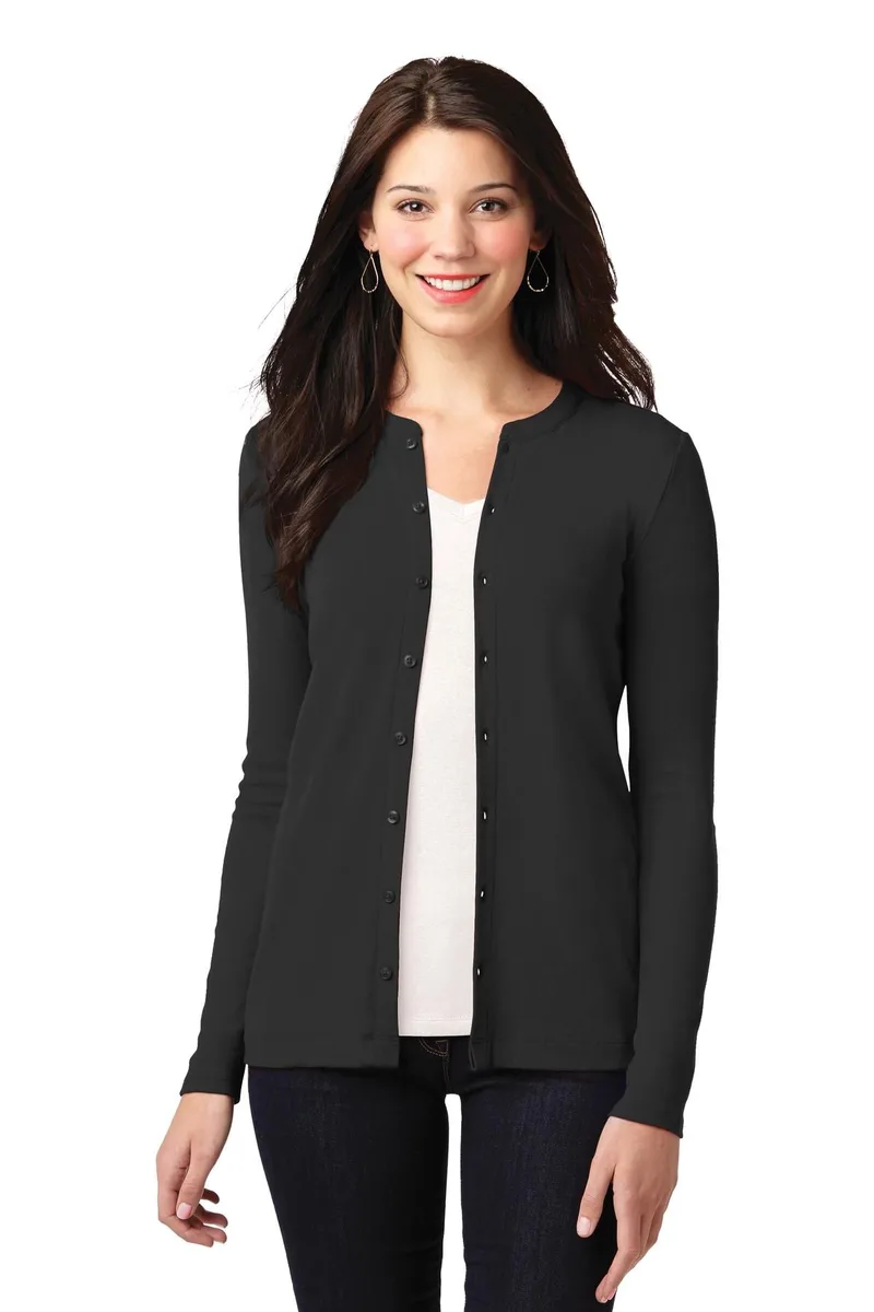 Port Authority® Women's Concept Stretch Button-Front Cardigan. view 4