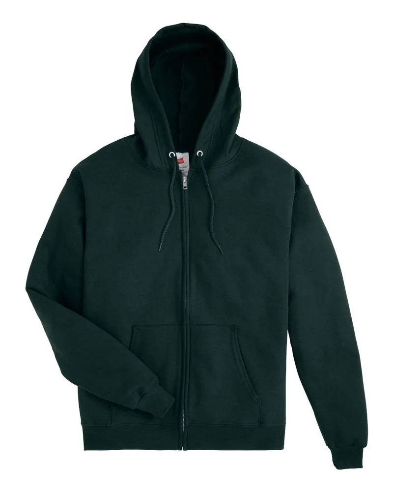 Hanes® Unisex EcoSmart® Full-Zip Hooded Sweatshirt view 3