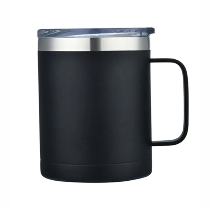14oz double wall SS vacuum camping mug view 3