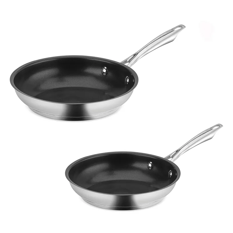 Cuisinart Professional Series Stainless Steel 2-Pack Non-Stick Skillet Set view 2