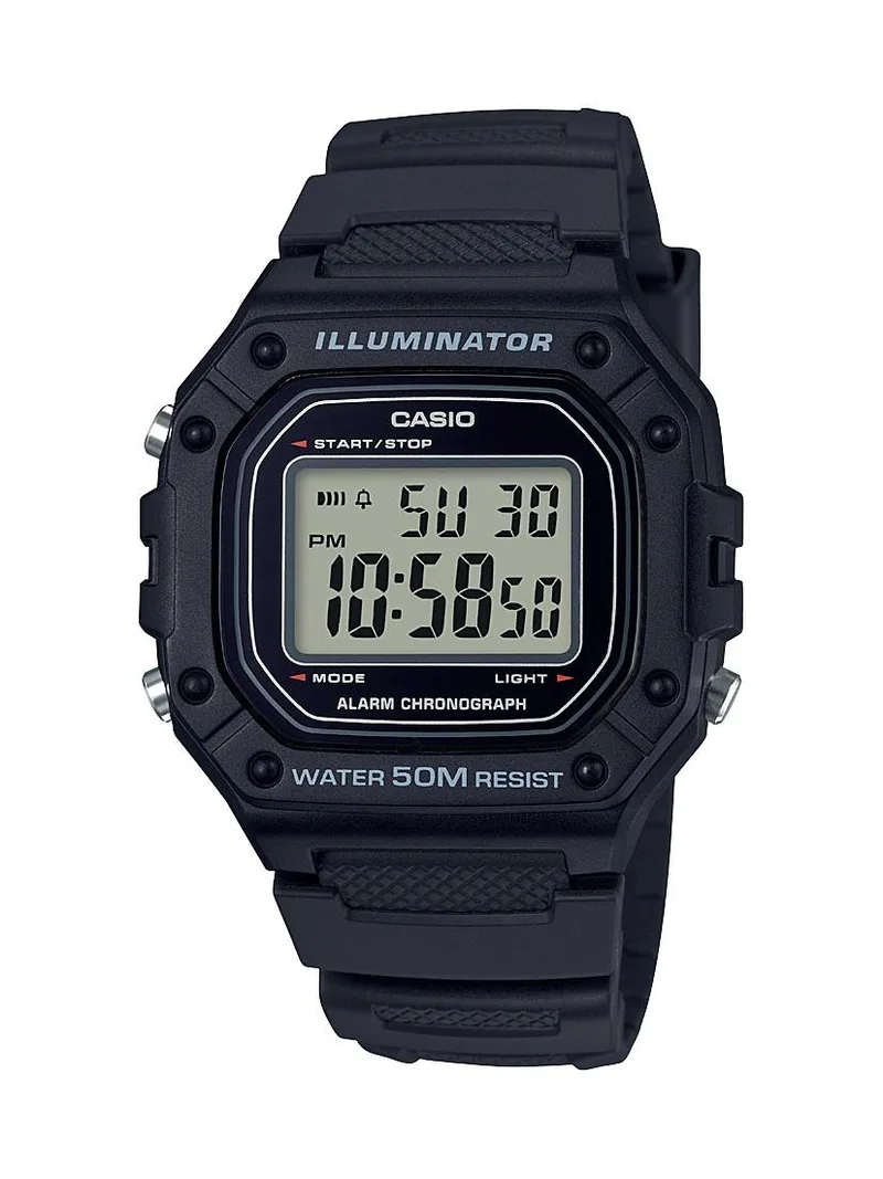 Casio Mens Large Digital Watch Black