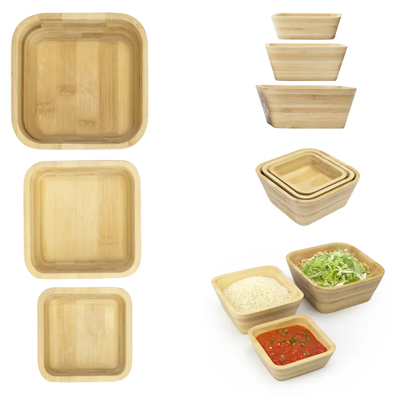 Bombay Bamboo Nesting Bowl Set view 2