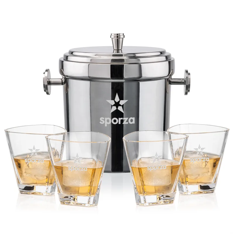 Milano Bucket Set, Laser Engraving, Set of 5
