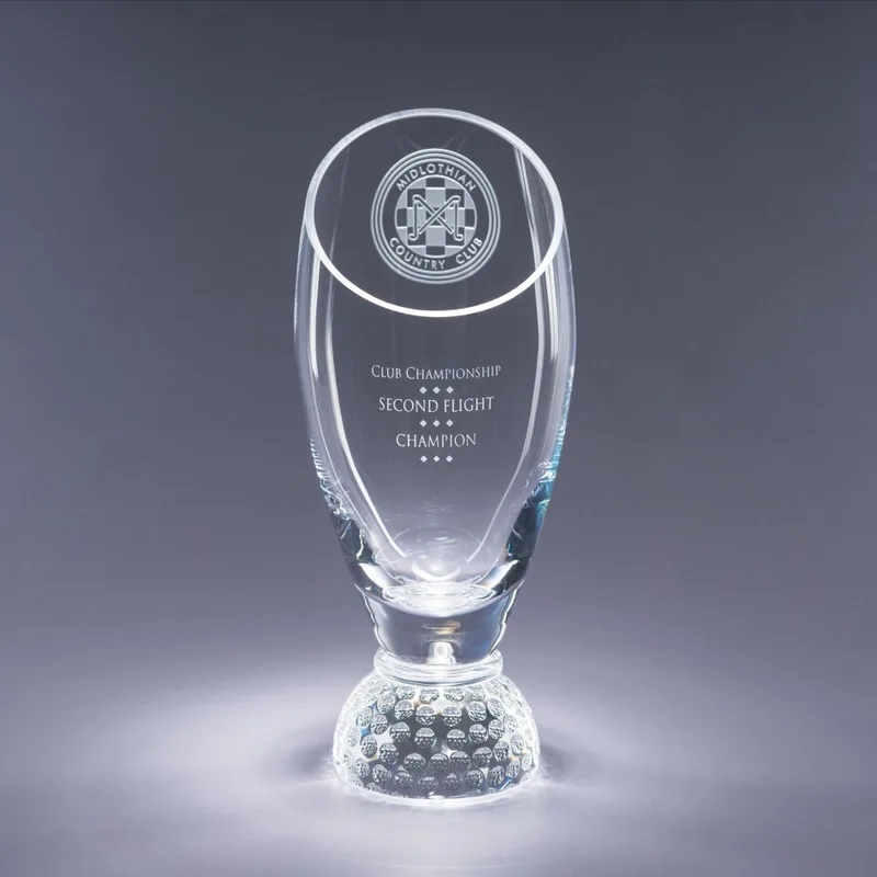 12" Profile Cup Crystal Golf Award