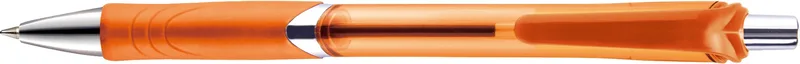 Translucent Orange/Silver Blank Clip View