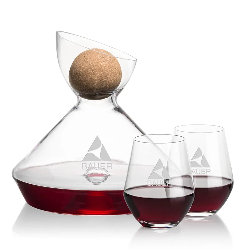 Carafe & 2 Stemless