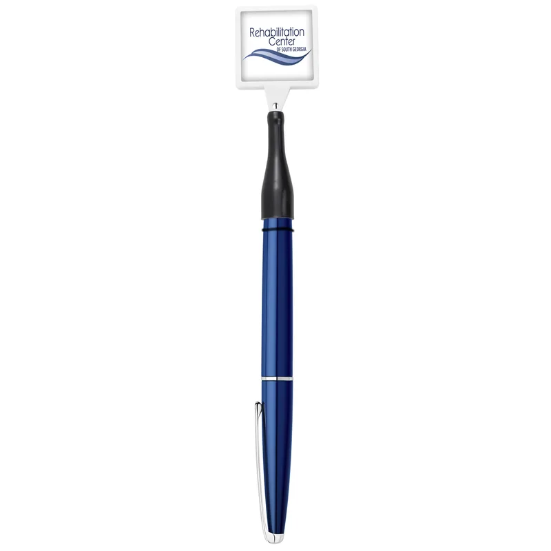 Anti-Microbial Square Retractable Pen Holder view 4