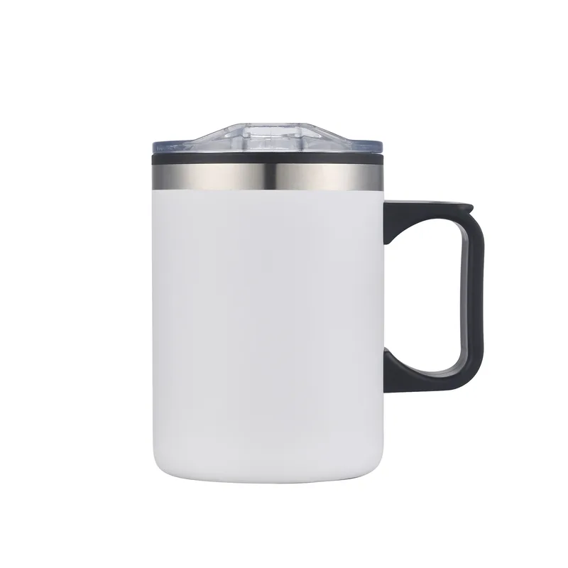 14 Oz. Double Wall Campfire Mug w/Clear Lid view 2