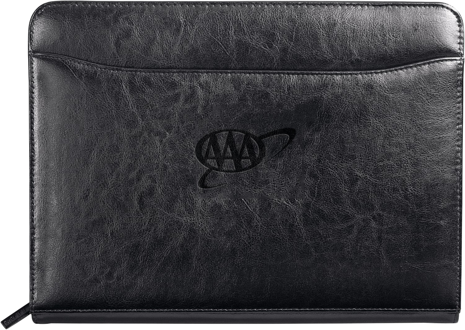 Renaissance Italian Style Leather Zippered Padfolio with FSC® Mix Paper