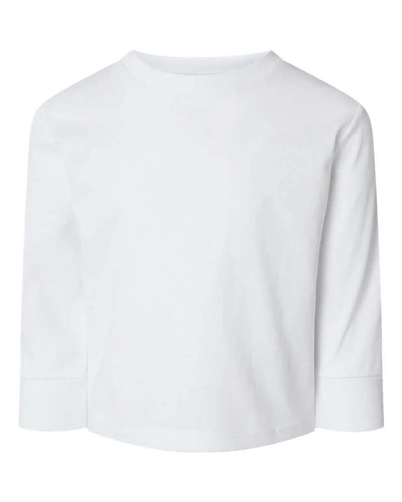Rabbit Skins® Toddler Long Sleeve Cotton Jersey Tee view 3