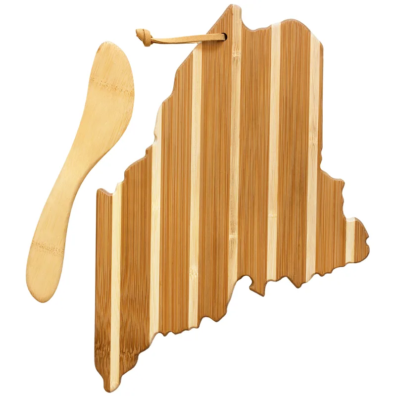 Maine Charcuterie Board with Spreader Knife Gift Set view 2