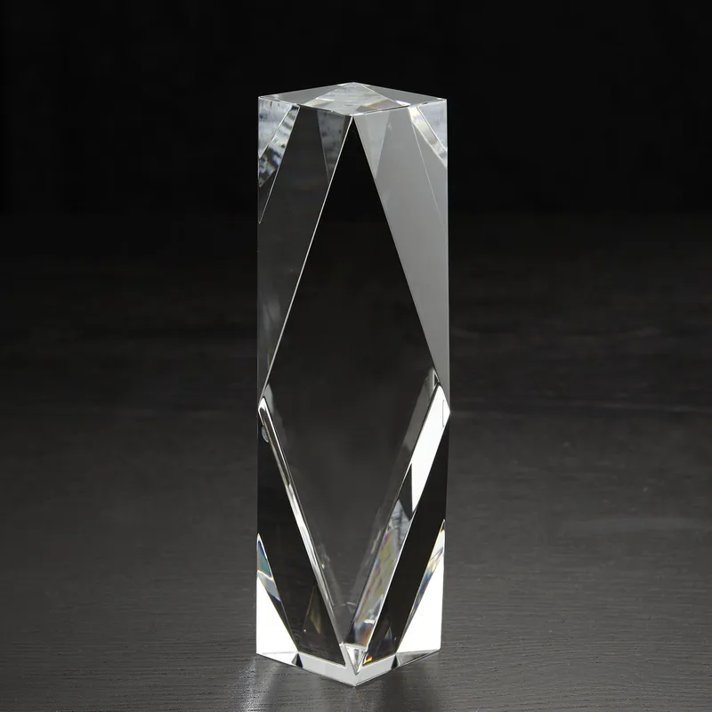 Medium Chairmans 3D Crystal Award view 3