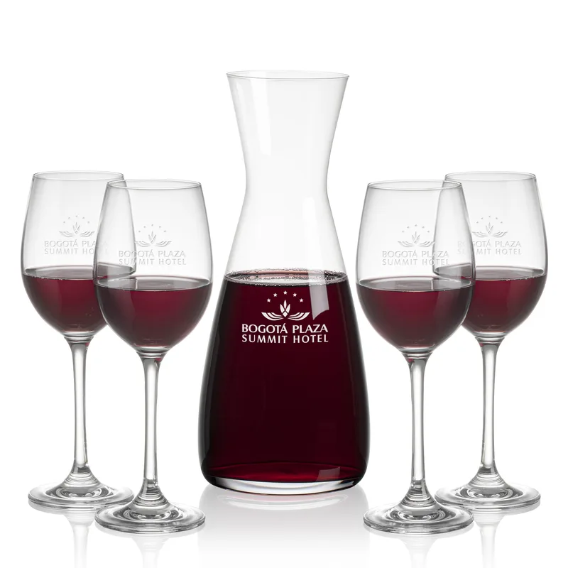 Carafe & 4 Wine