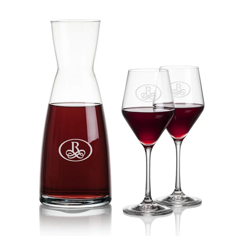 Carafe Stemmed Set, Bengston Set, Carafe & 2 Wine