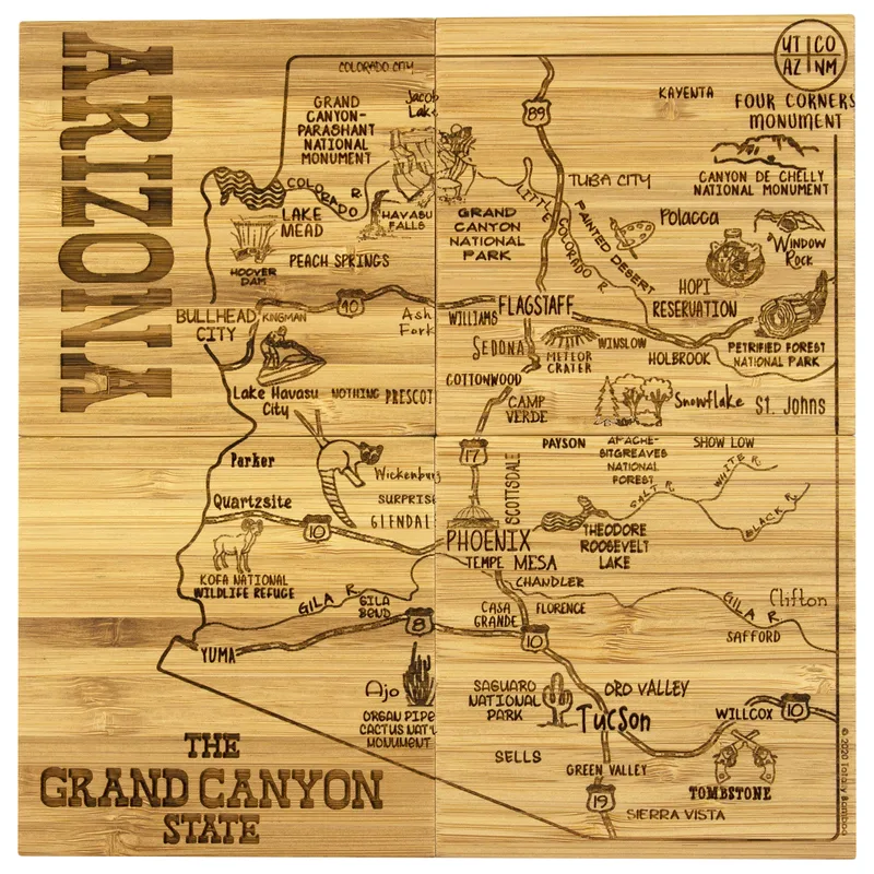 Arizona Puzzle Coaster Set view 2
