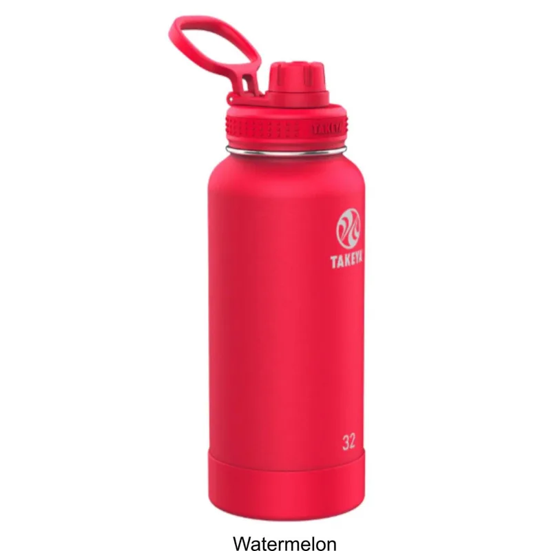 32 oz Takeya® Stainless Steel Insulated Active Water Bottle w/ Spout Lid view 3