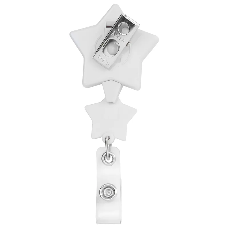 Double Up Star Retractable Badge Reel view 3